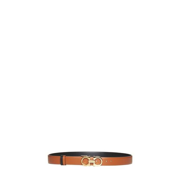 Ferragamo Women Ferragamo Reversible Leather Gancini Belt